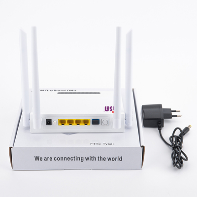 راوتر CE SC APC UPC X Pon Onu 4GE 802.11B / G / N / AC 1200M WIFI